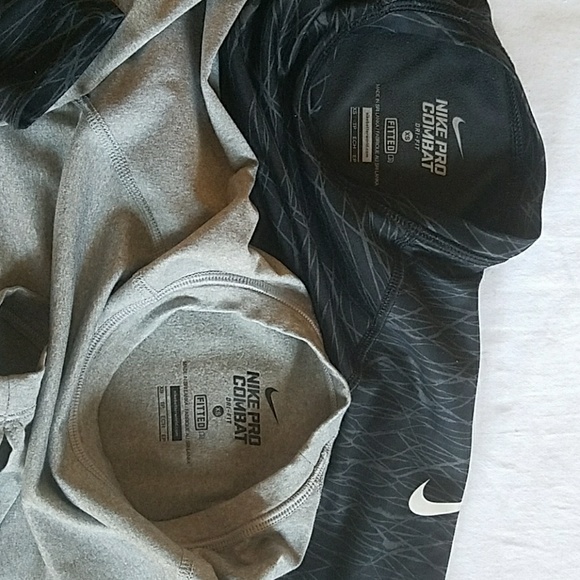2 Nike Long Sleeve Dri Fit Thermals - Picture 2 of 3